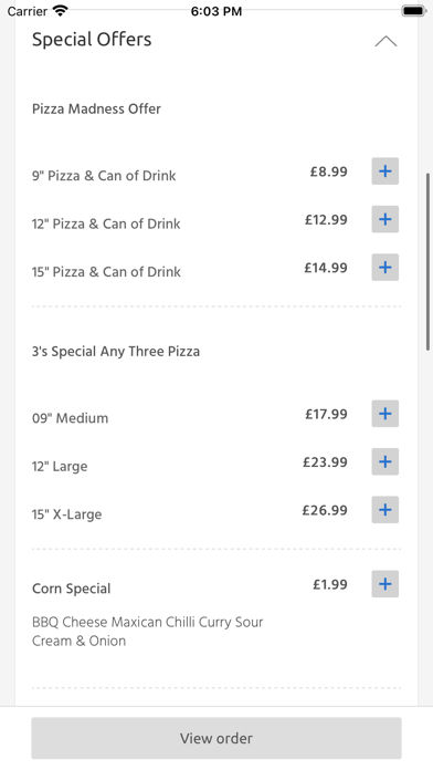 Max's Peri Peri & Grill, Screenshot