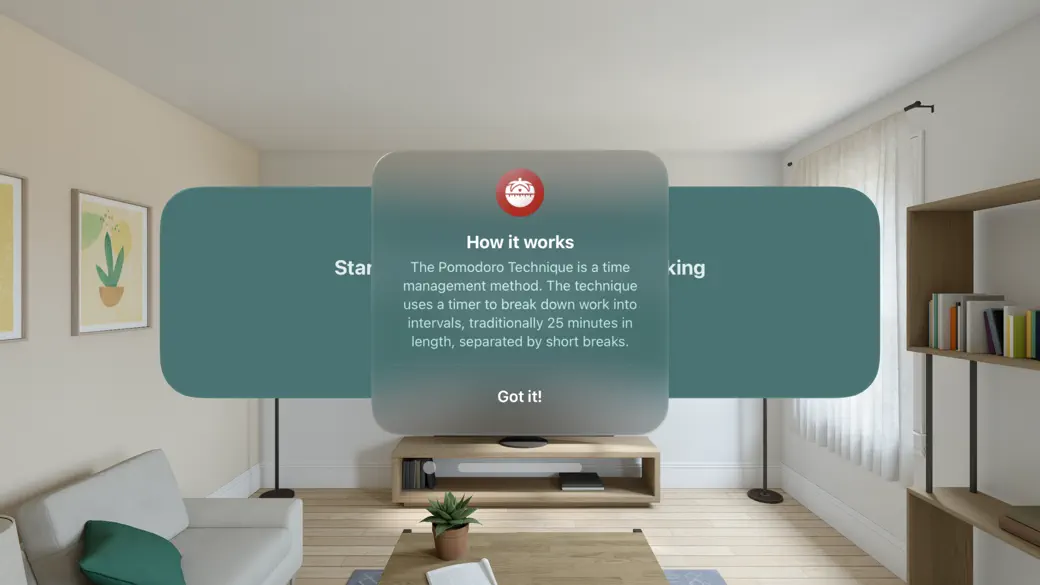 Pomodoro Spatial Timer screenshot 4