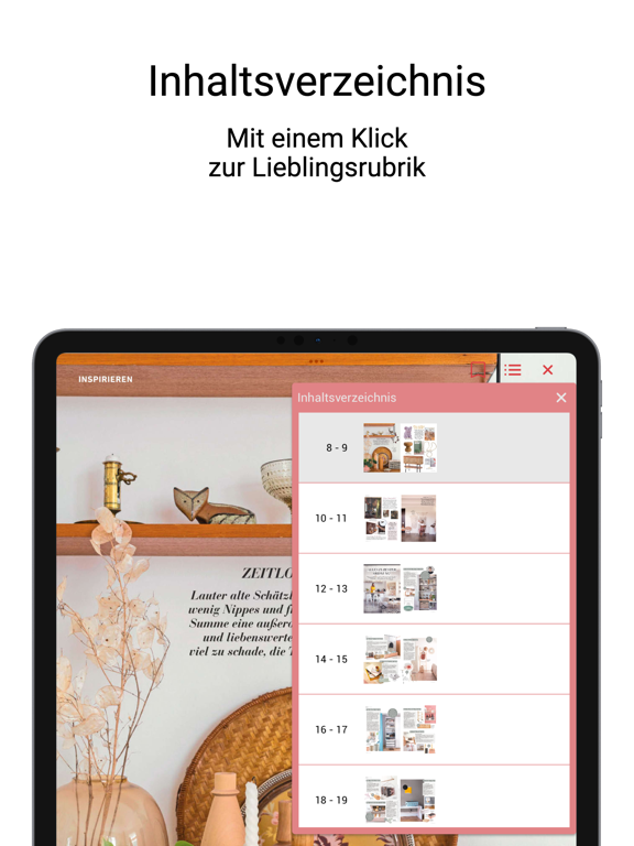 Wohnidee ePaper iPad app afbeelding 5