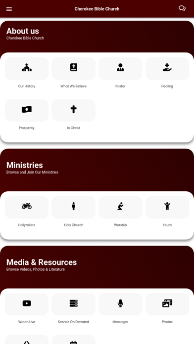 Cherokee Bible Church Screenshot