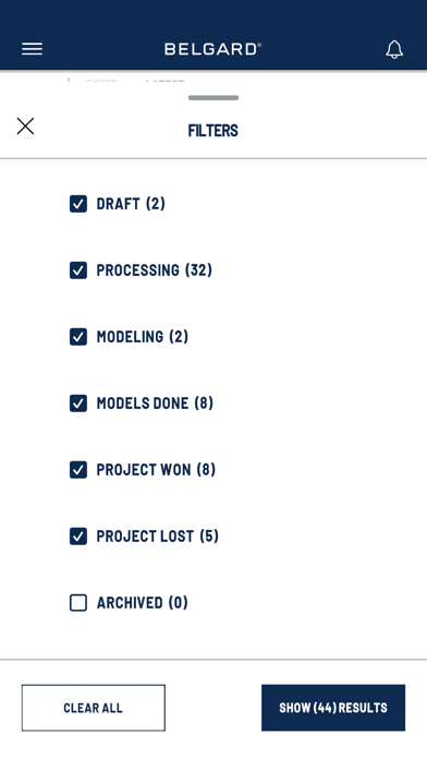Belgard Contractor Programs Screenshot