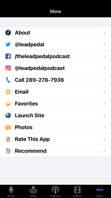 Lead Pedal Media Screenshot