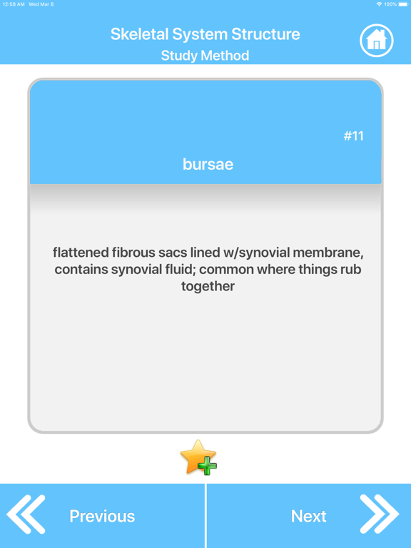 Screenshot #6 pour Skeletal System Study Cards