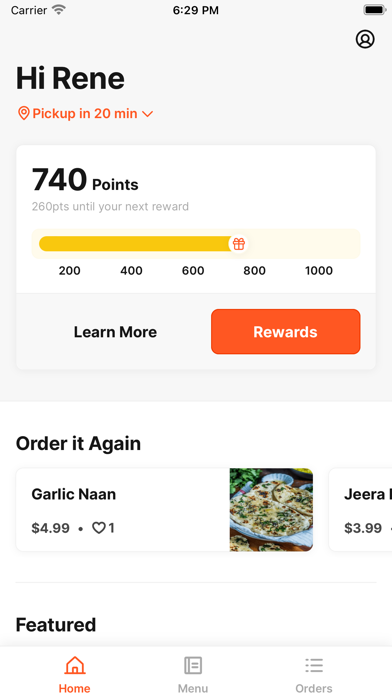 Screenshot #1 pour Bamba's Indian Food Bar