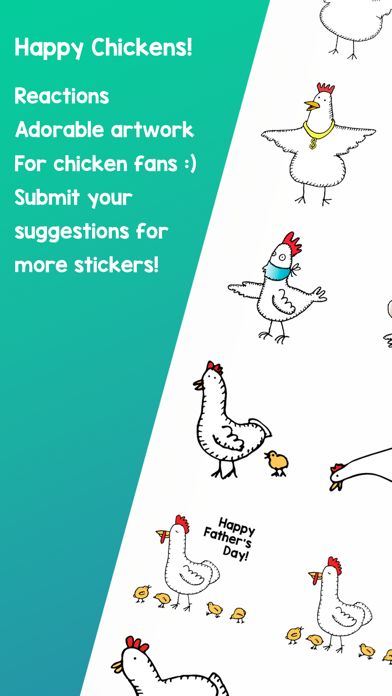 Happy Chickens Stickers Screenshot