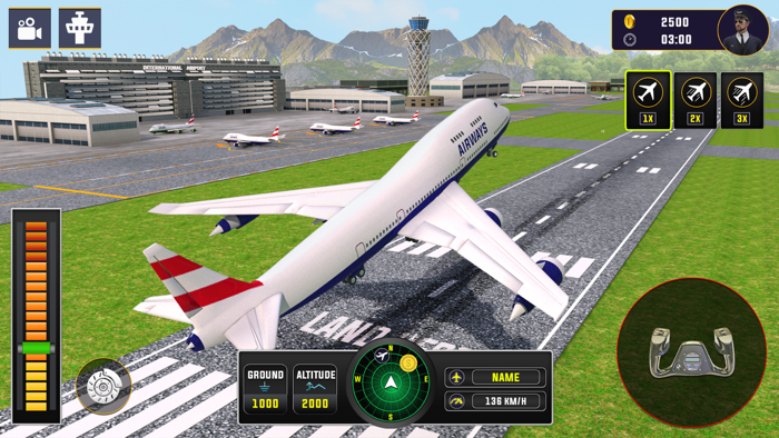 City Airplane Simulator Games