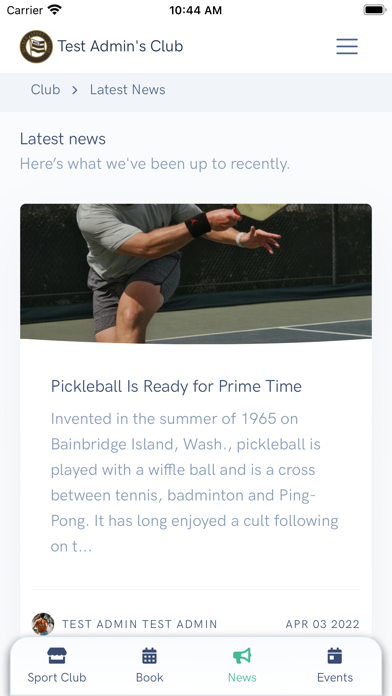 Sporteevo Screenshot
