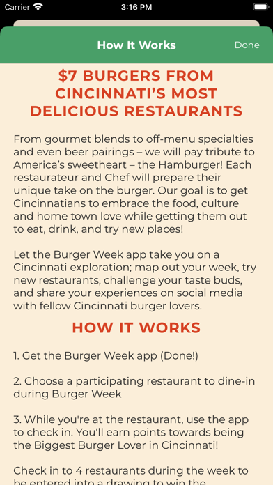 Cincinnati Burger Week Screenshot