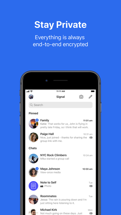 Signal - Private Messenger Screenshot on iOS