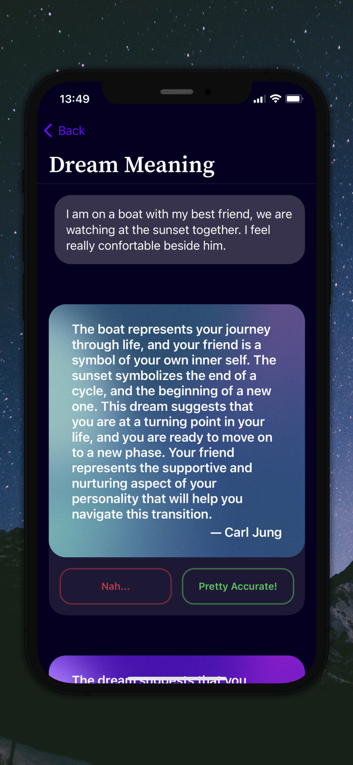 Dream and Nightmare Interpreter