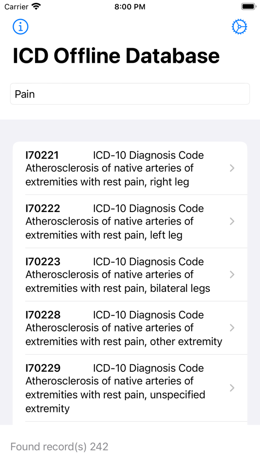 #2. ICD Offline Database (iOS) Podle: Konstantin Adamov