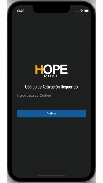 Hope app screenshot
