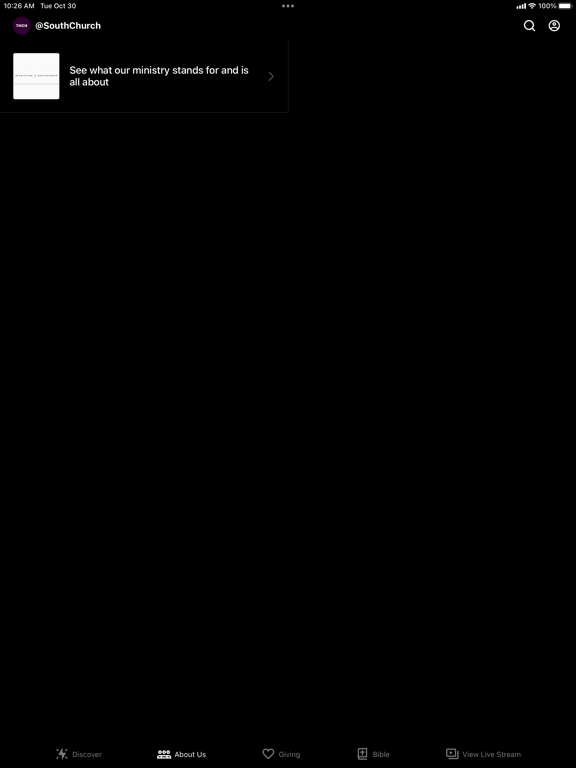 @SouthChurch iPad screenshot 2 - Lifestyle app