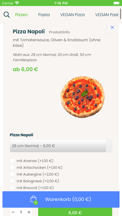 Pizzeria Italia Datteln Screenshot