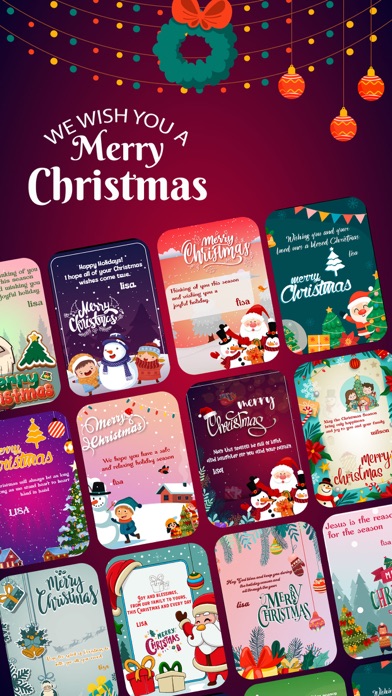 Christmas Greeting Card Frame Screenshot