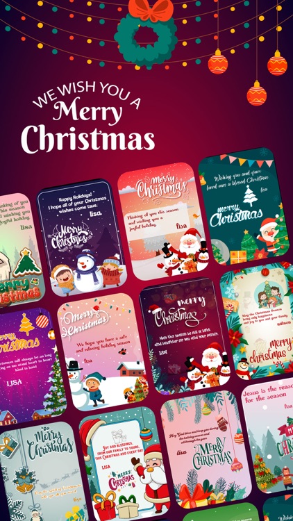 Christmas Greeting Card Frame