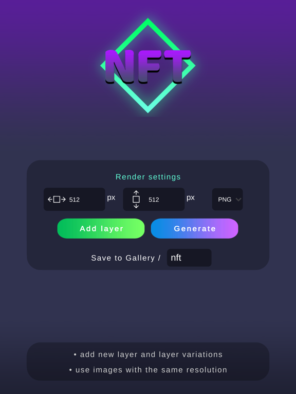 NFT Merge - NFT generator