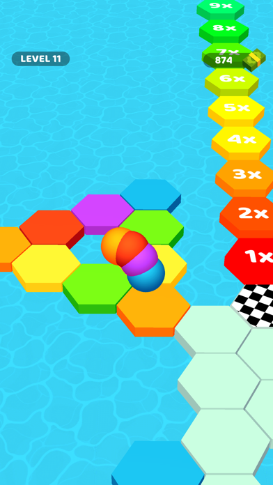 Hexaball Runner Screenshot