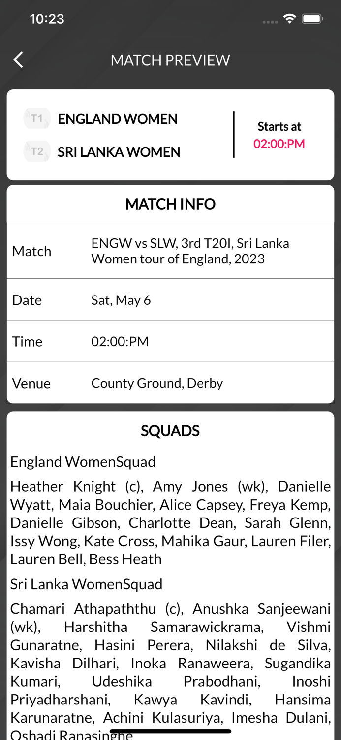 Live Scores - Star Sports