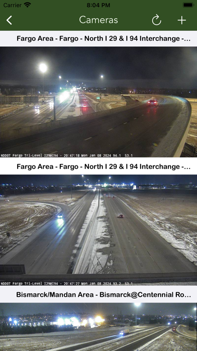 North Dakota Road Conditions Screenshot
