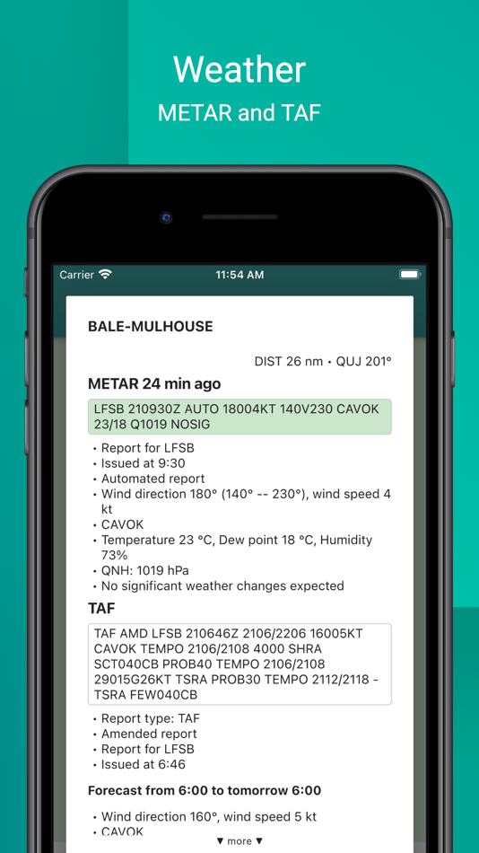 #6. Enroute Flight Navigation (iOS) Podle: Akademische Fliegergruppe Freiburg i. Br. e. V.