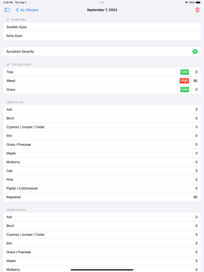 Pollen Buddy – Allergy Tracker