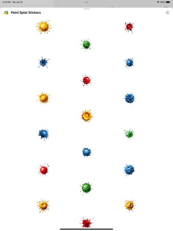 Screenshot #4 pour Paint Splat Stickers