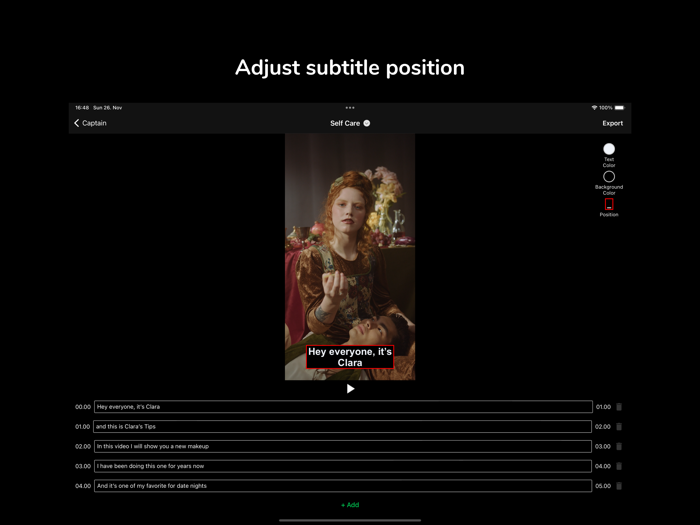 Captain - Video Caption Editor