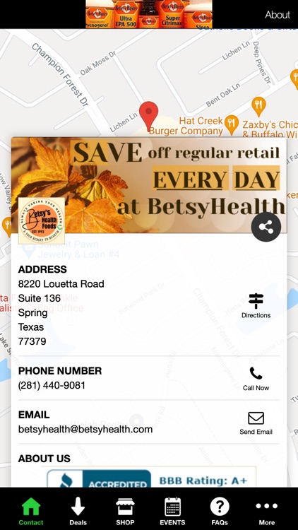 Betsy's Health Foods Inc.