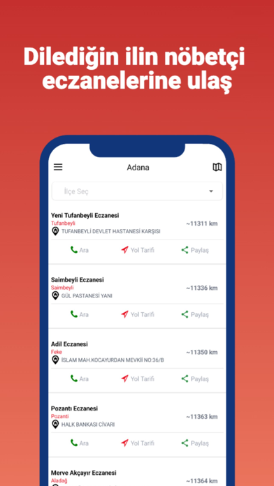 Nöbetçi Eczane - Tüm İller Screenshot