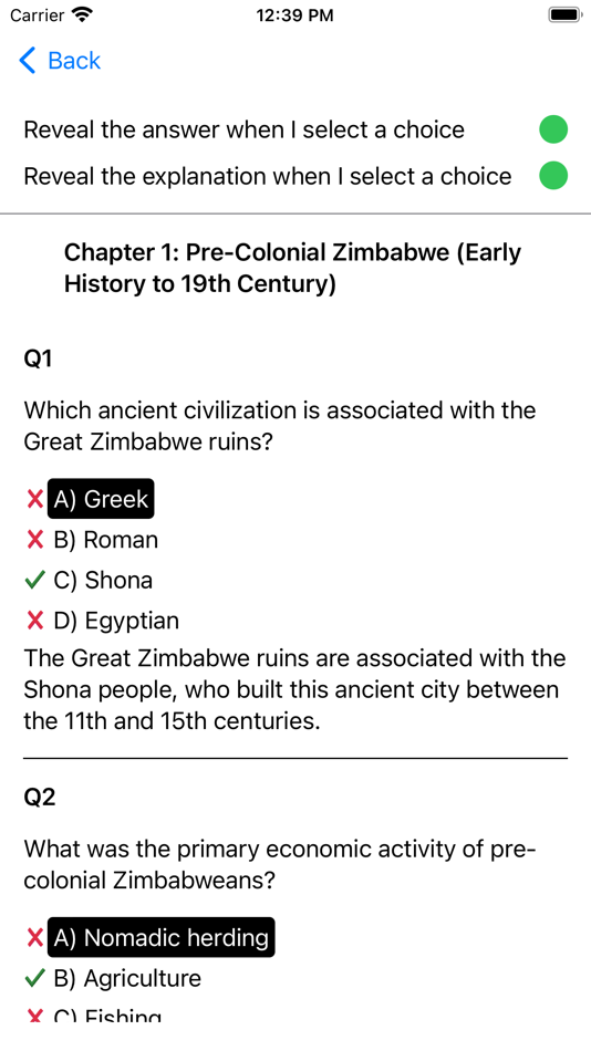 #2. History of Zimbabwe Exam (iOS) بواسطة: Martin Tseng