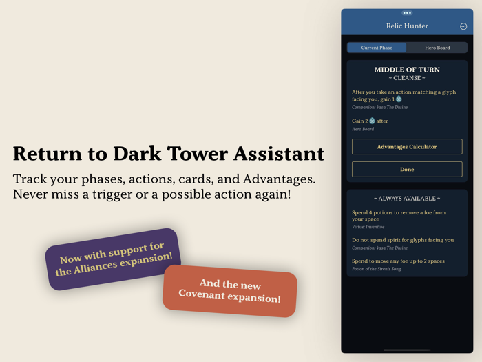 Return to Dark Tower Assistant