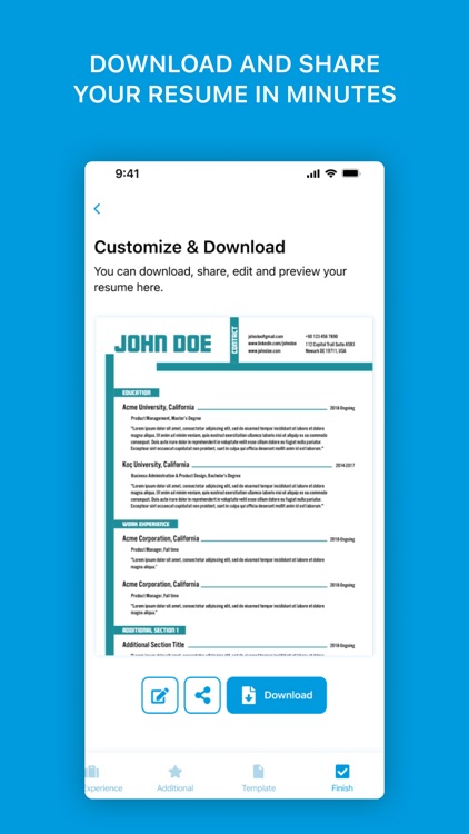 PDF Resume Creator screenshot-5