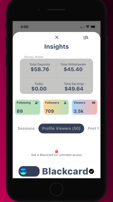 Facecard - Social Experience Screenshot