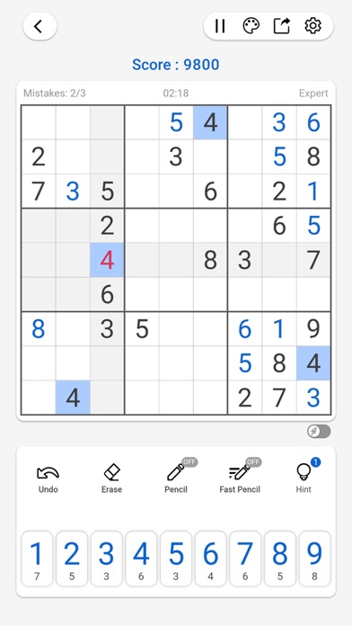 Sudoku - Number Brain Gamesのおすすめ画像4