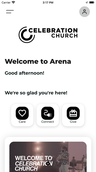 The Celebration App Screenshot