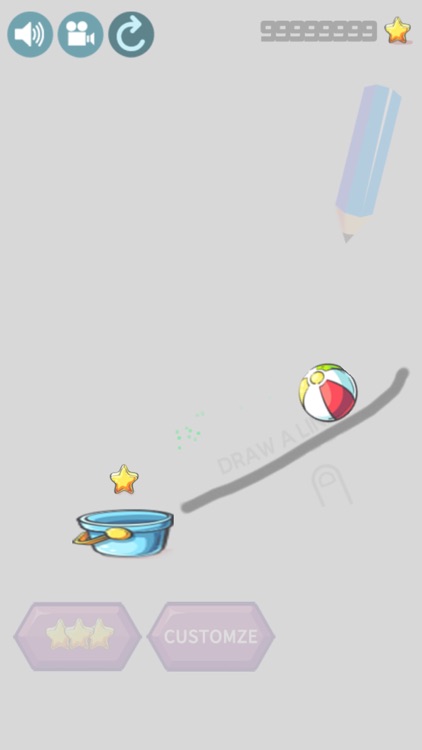 The ball goes into the bucket