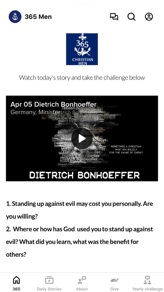 #1. 365 Christian Men (iOS) بواسطة: 365 Christian Men LLC