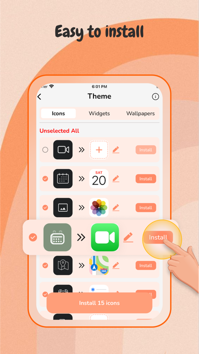 Icon Changer - Aesthetic OS 17 Screenshot