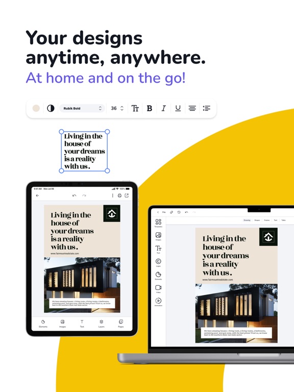 Desygner: Design Any Graphic iPad screenshot 8 - Graphics & Design app