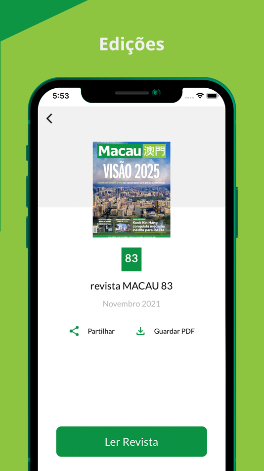 #4. Revista Macau (iOS) By: 澳門特別行政區政府新聞局 - Government Information Bureau of the MSAR