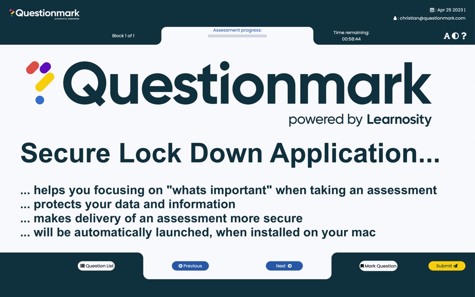 Questionmark Secure - 7.0.0 - (macOS)
