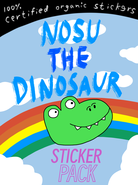 Nosu the Dinosaur iPad screenshot 1 - Stickers app