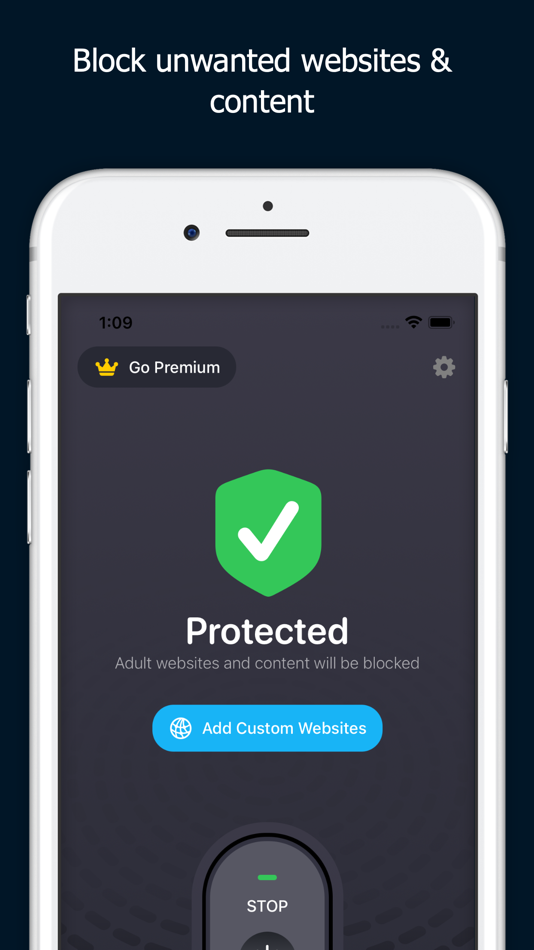 #1. BlockPro - Website Blocker (iOS) Podle: RICKHIL PUNEET PRAKASH