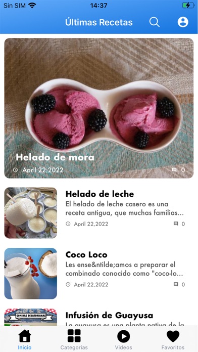 Comidas Ecuatorianas Screenshot