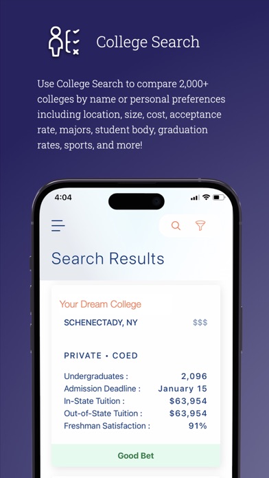 CollegeData Screenshot
