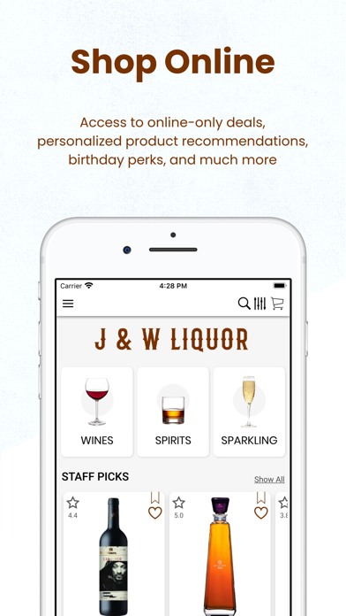 J&W LIQUOR INC. Screenshot