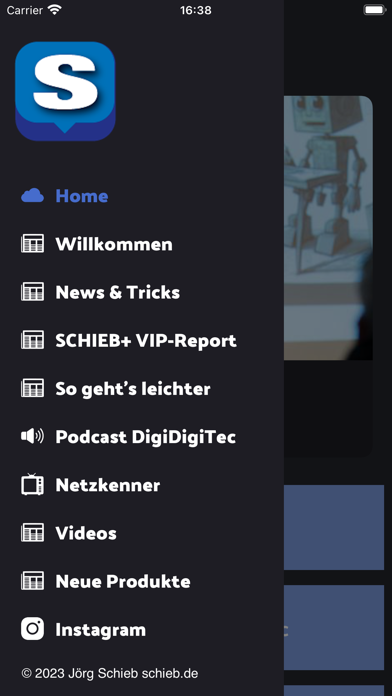 Schieb App Screenshot