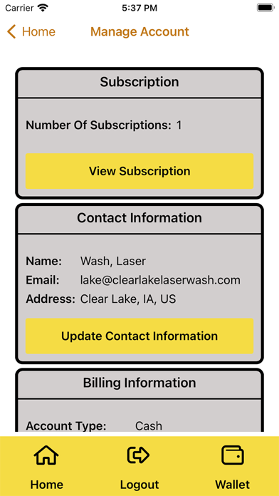 Clear Lake Laser Wash Screenshot