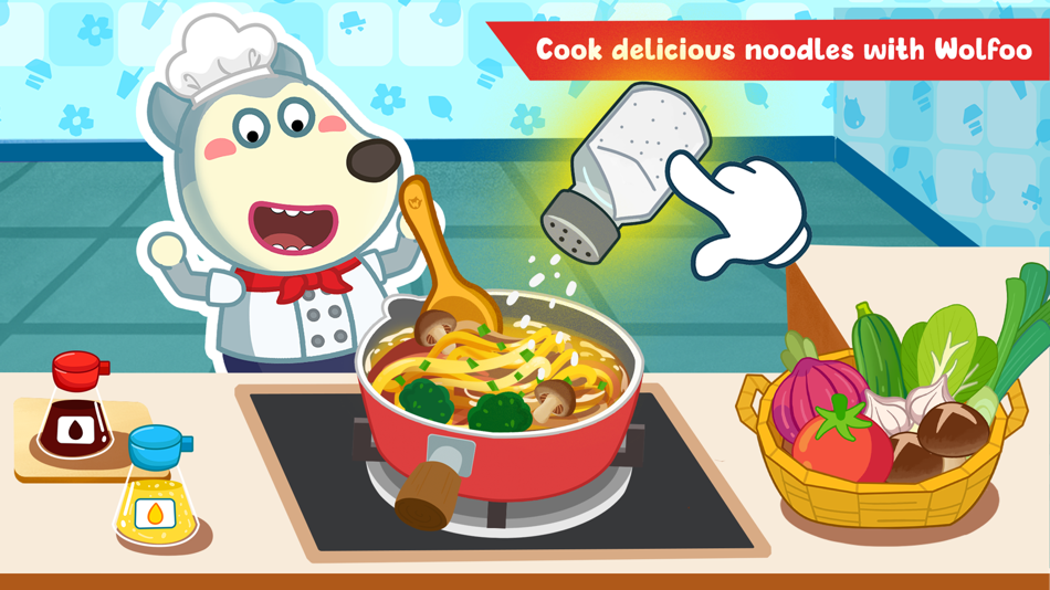 #5. Wolfoo The Chef: Cooking Game (iOS) 由: WOLFOO LLC